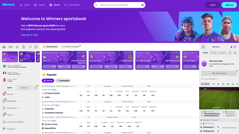 Winnerz Casino — Sportsbook