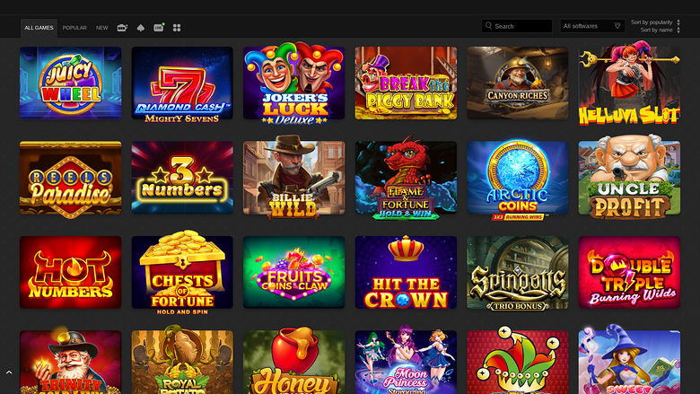 WinOui Casino — Games lobby