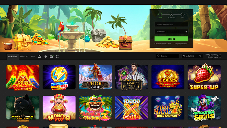 WinOui Casino — Homepage