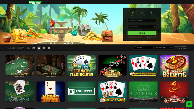 WinOui Casino — Games lobby