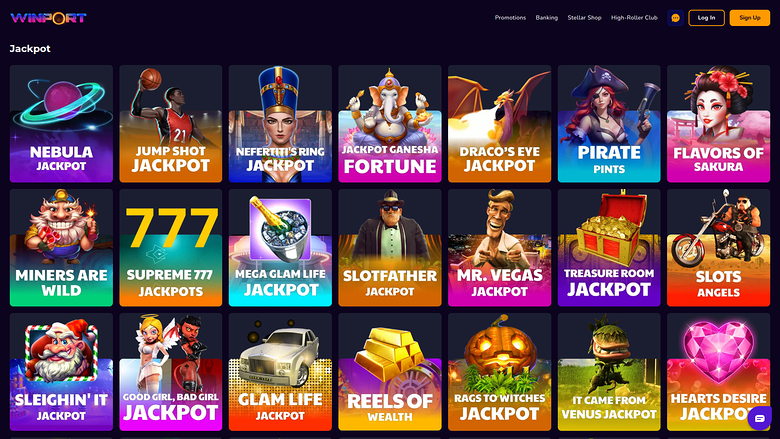 WinPort Casino — Jackpot games