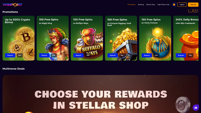 WinPort Casino — Promotions page