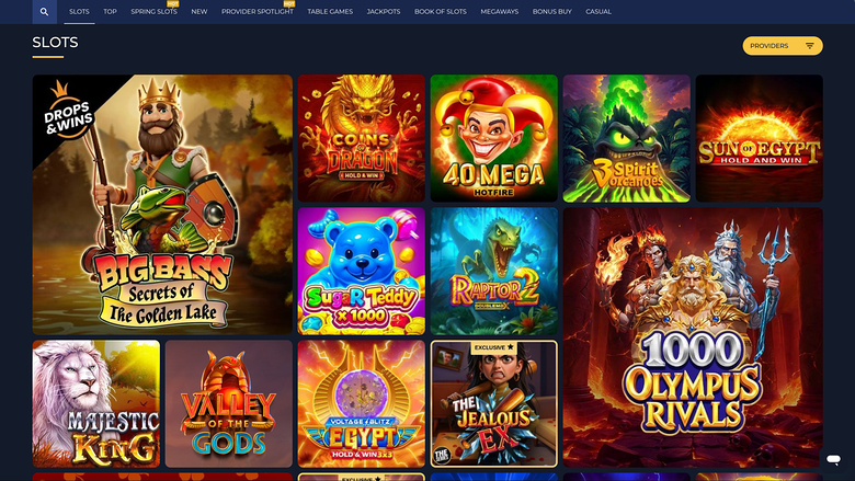 Winscore Casino — Games lobby