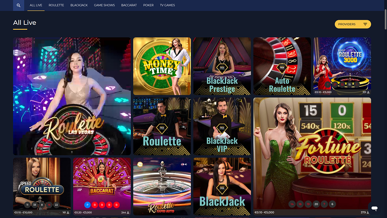Winscore Casino — Live dealer lobby