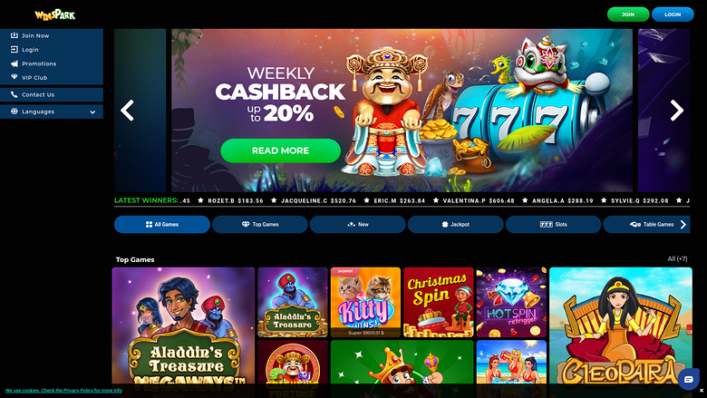 Winspark — Homepage