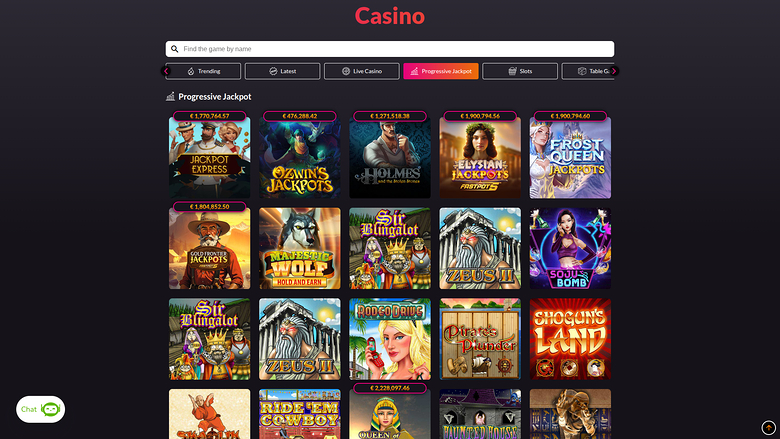 WinTrillions Casino — Jackpot games