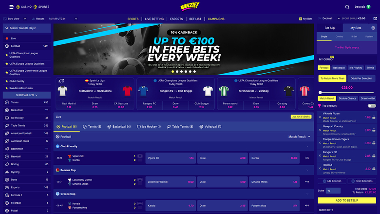 Winzie — Sportsbook