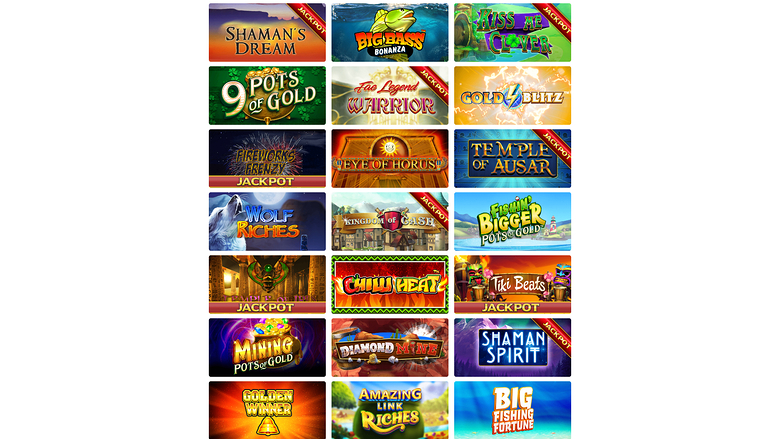 Winzino Casino — Games lobby