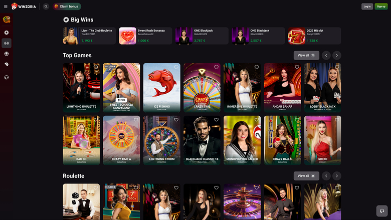 Winzoria Casino — Livedealer