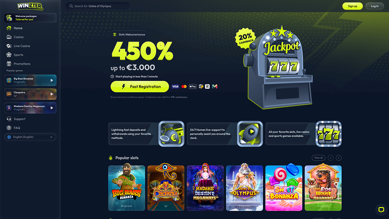 Winzter Casino — Homepage