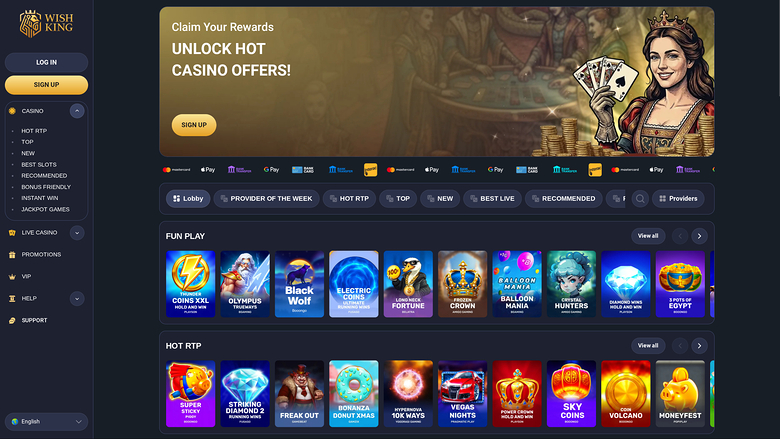 Wishking Casino — Livedealer