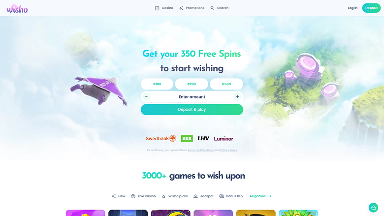 Wisho Casino — Homepage