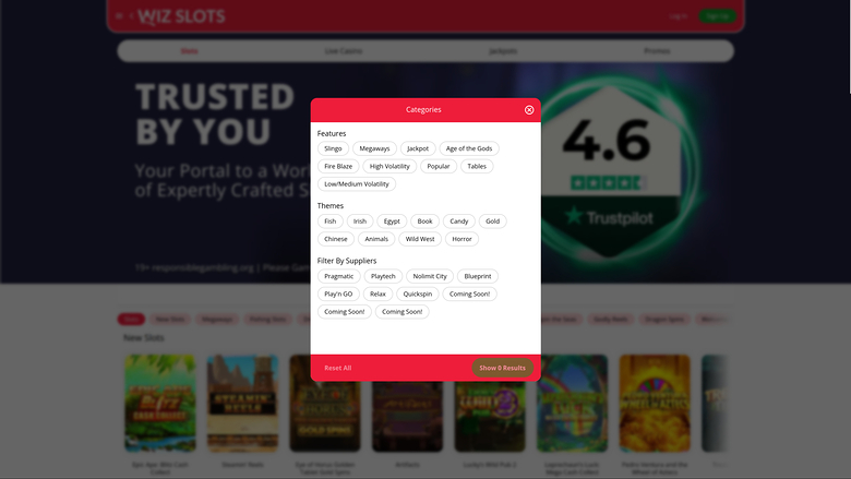 Wiz Slots Casino — Games by studio