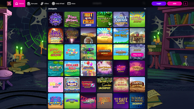 Wizard Slots Casino — Jackpot games