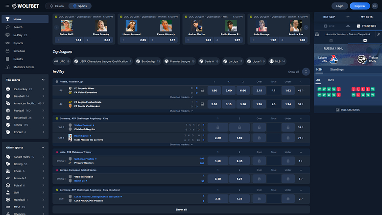 Wolf.Bet Casino — Sportsbook