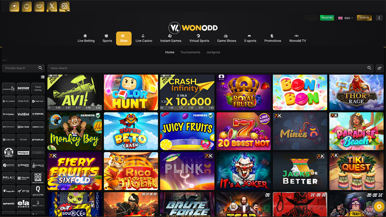 Wonodd Casino — Games by studio