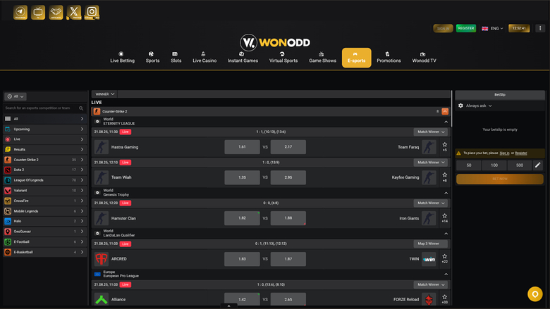 Wonodd Casino — Sportsbook