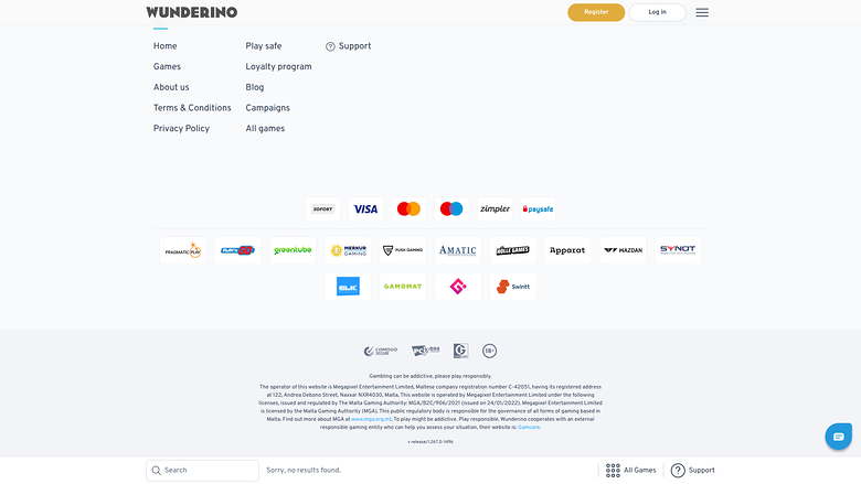 Wunderino Casino — Games by studio