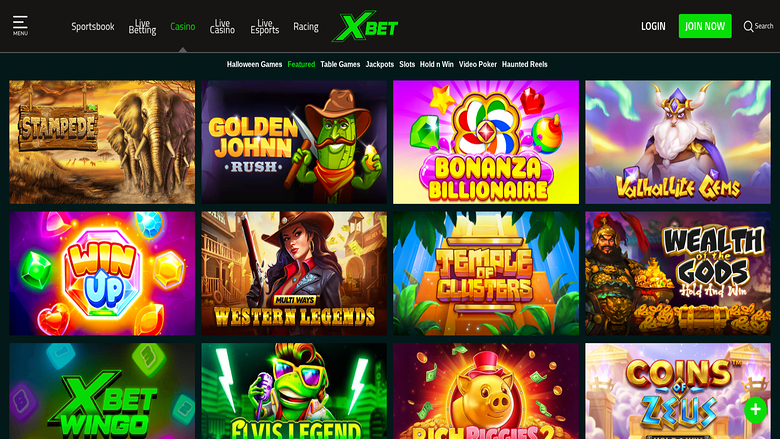 Xbet Casino — Games lobby