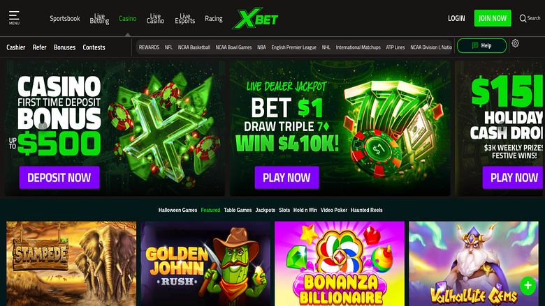 Xbet Casino — Homepage