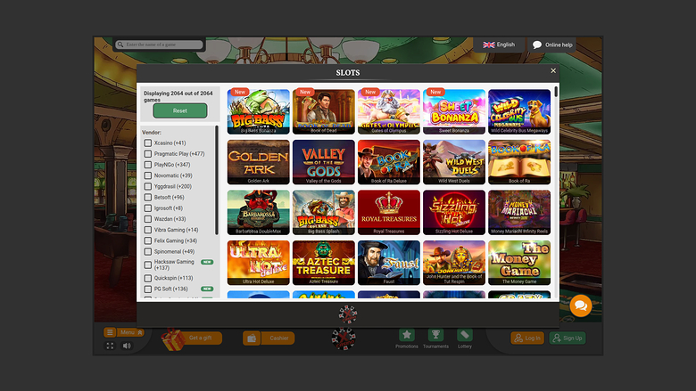 Xcasino — Games lobby