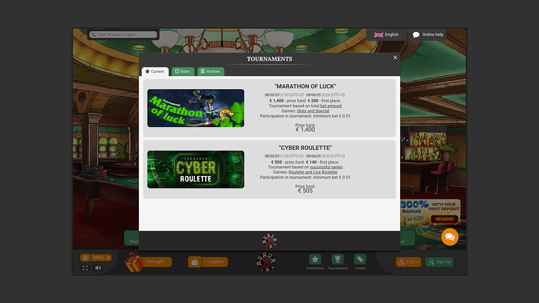 Xcasino — Tournaments