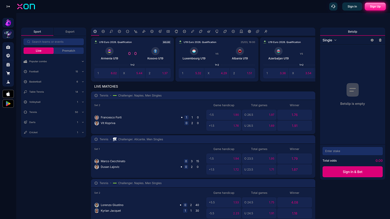 XonBet Casino — Sportsbook