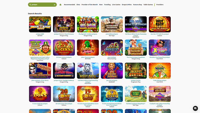 Yaa Casino — Jackpot games