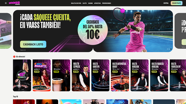 Yaass Casino — Homepage