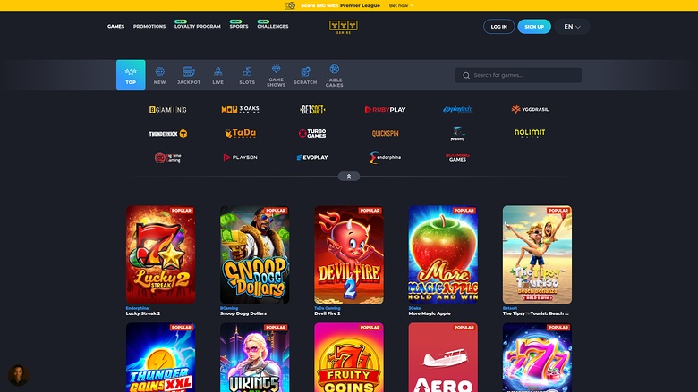 YYY Casino — Games by studio