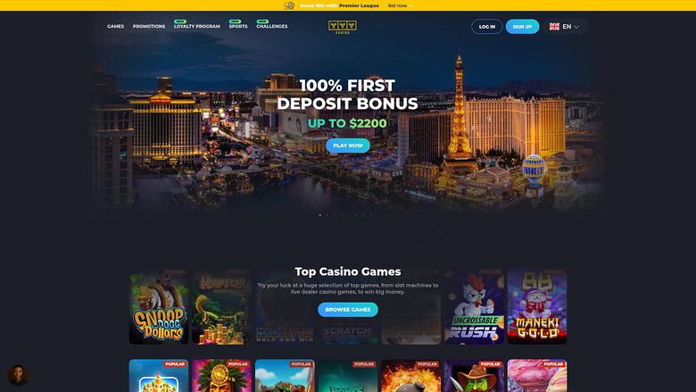 YYY Casino — Homepage