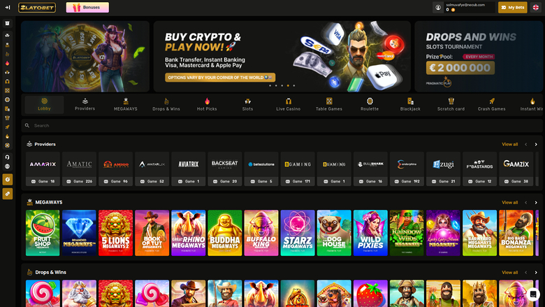 ZlatoBet Casino — Homepage