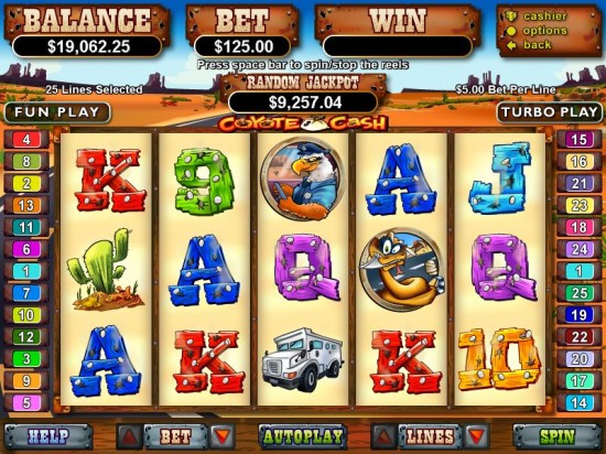 coyote cash slot