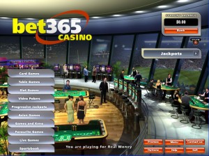 bet 365 casino lobby