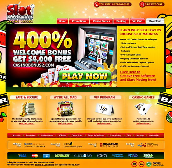 Slot Madness Casino | No deposit bonus codes | RTG Casino