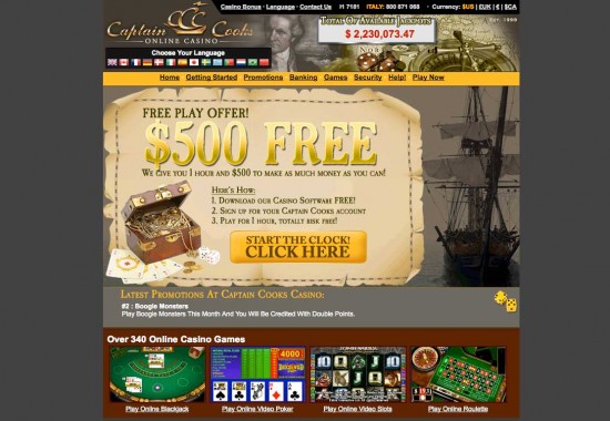 captain cooks casino