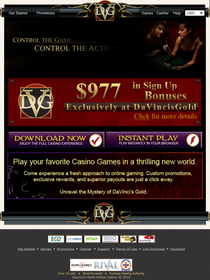 Davincis gold casino no deposit bonus 2019