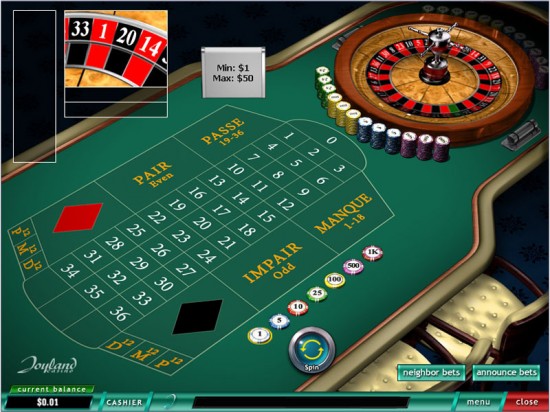 joyland casino roulette