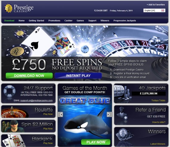 prestige casino