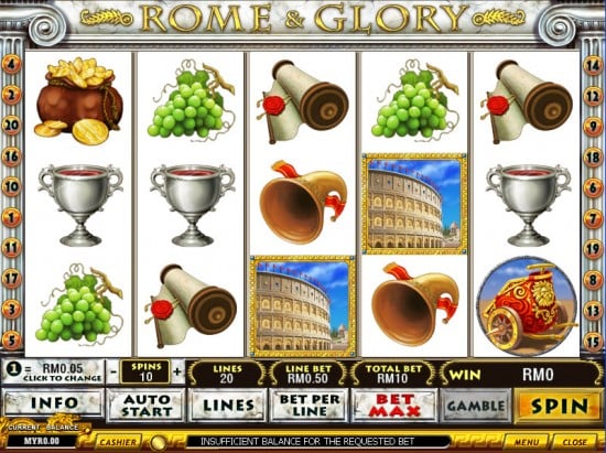 rome and glory slot