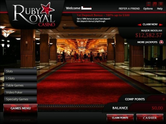 Ruby Royal Casino No Deposit Bonus