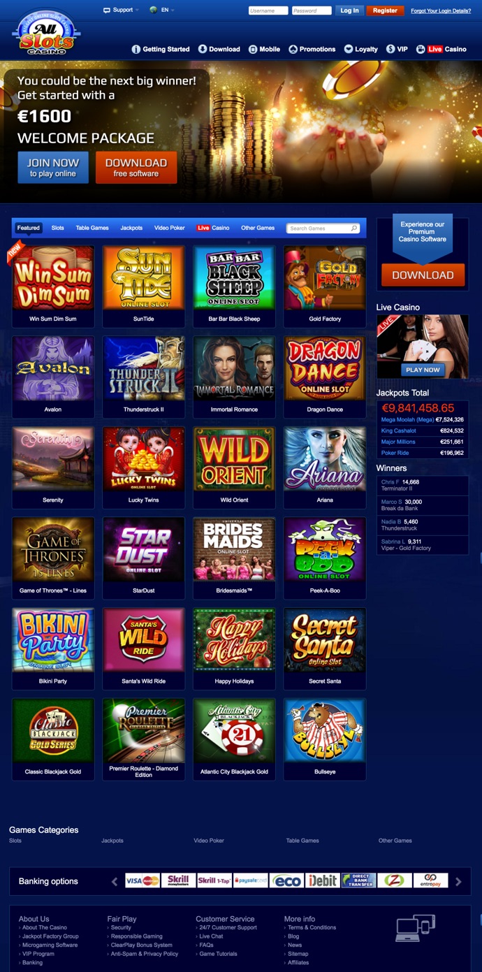 all slots casino