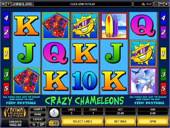 crazy chameleons video slot