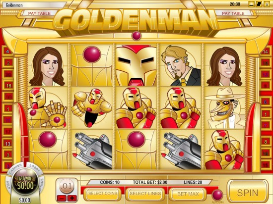 golden man video slot