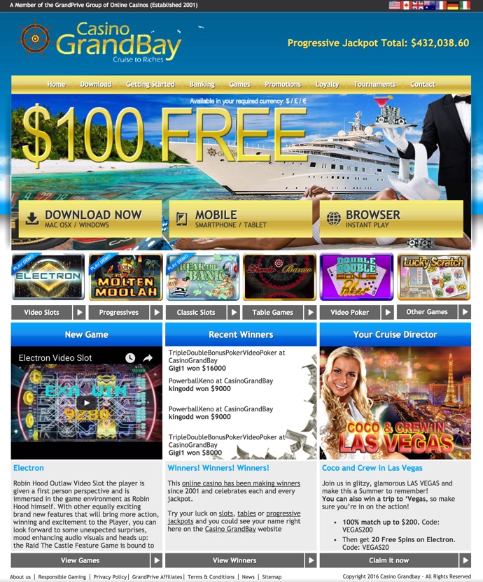 Grand casino bay bonus codes no deposit