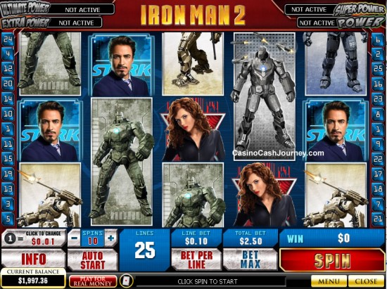 iron man 2 video slot