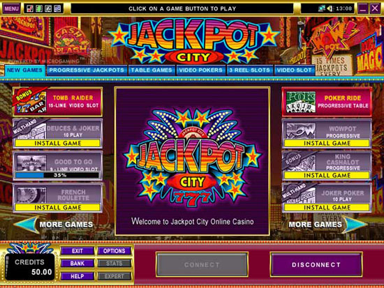 Jackpot City 1 Cent Games