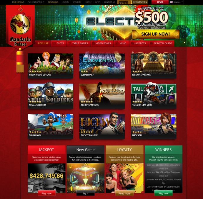 Mandarin palace casino no deposit bonus 2019