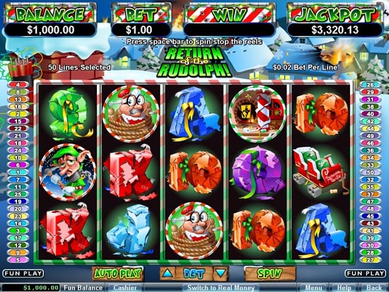 return of the rudolph slot