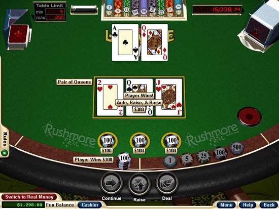 rushmore casino poker